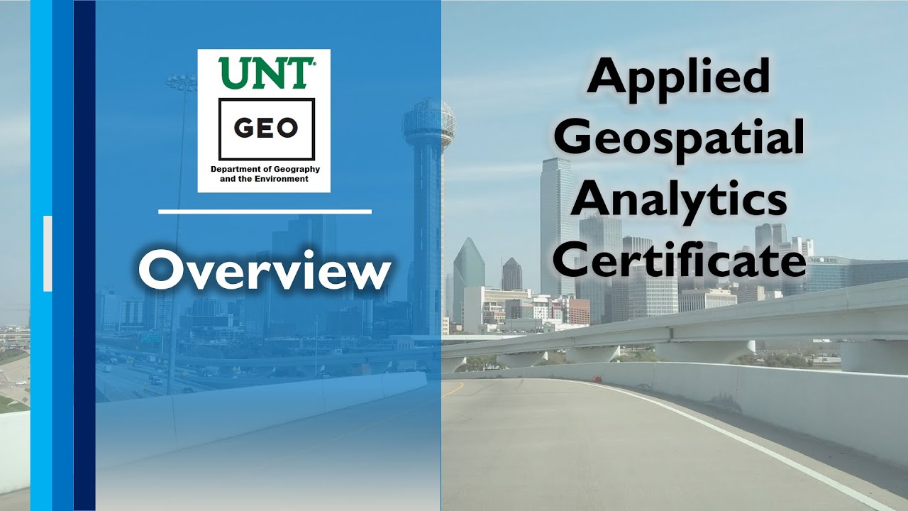 Applied Geospatial Analytics Certificate