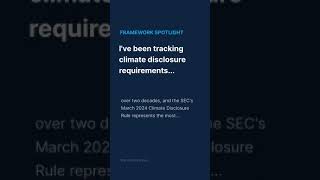 I've been tracking climate disclosure requirements for... | The Art of Service #Shorts