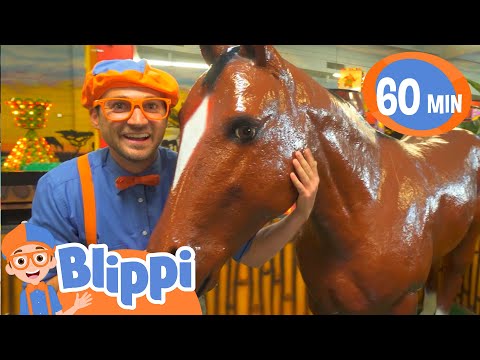 Blippi Learns About Jungle Animals At The Indoor Playground | Educational Videos for Kids