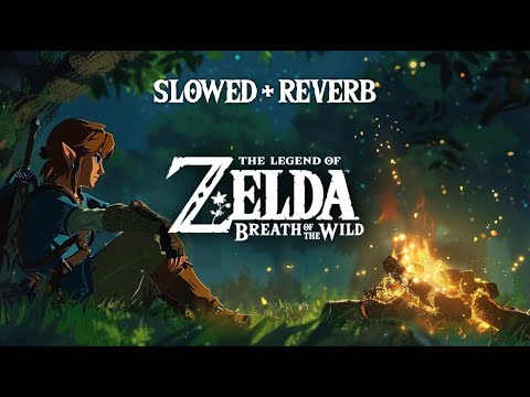 Relaxing Zelda Music (Slowed + Reverb) with Campfire Ambience