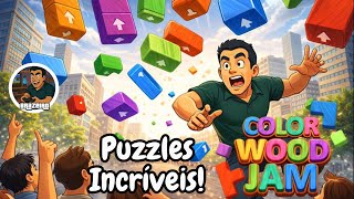 📲🟨🟥🟦ADDICTIVE PUZZLE! 😱🟨 Color Wood Jam Android Gameplay | Colorful Wood Blocks 🧠📱🟥🟦
