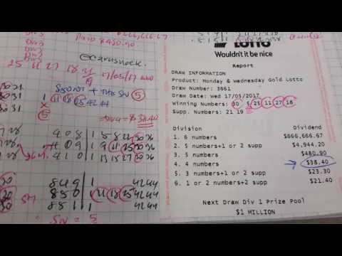 KEY COMBINATIONS AND PARALLEL KEY COMBINATIONS TO WIN AUSTRALIAN LOTTO ON SAT 27.5.17 S3741.