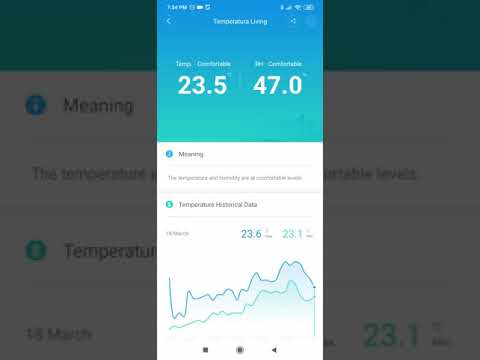 Xiaomi Thermostat Accuracy Temperature Humidity Monitor LYWSDCGQ/01ZM Settings in Mi Home app