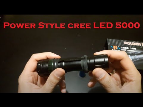 Power Style cree LED 5000 lumens flashlight review