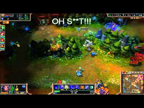 League Troll - Dual Ap Burst bot lane :D - WIN!!!!