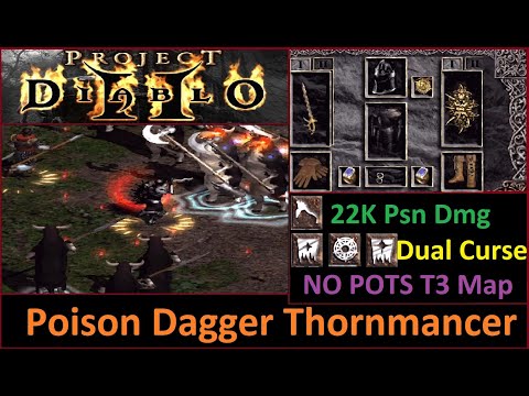 PD2 - S3 - Poison Dagger Thornmancer - GOD MODE - Guide/Showcase