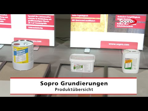 Sopro Grundierungen - Produktübersicht
