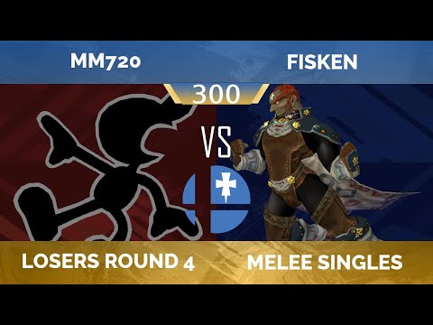 RogaSmash 300: SSBM – Losers R4 — MM720 (Random) vs Fisken (Random)