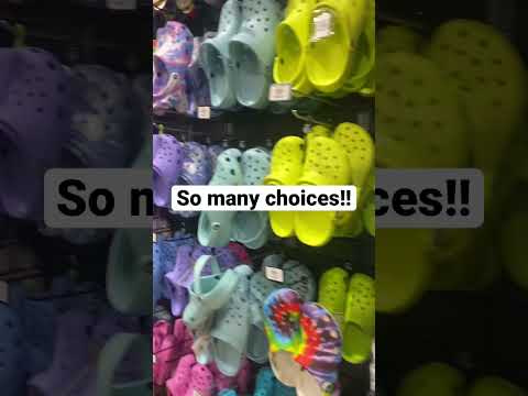 Shopping for a new pair of Crocs. #shorts #crocs #shoes #shoelife #kids #dickssportinggoods #why