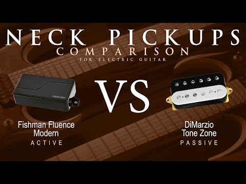Fishman FLUENCE MODERN vs DiMarzio TONE ZONE - Neck Guitar Pickup Comparison Tone Demo