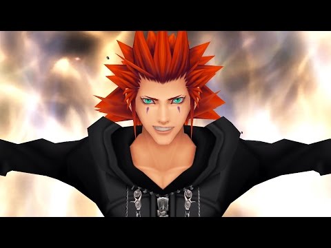 Kingdom Hearts 2: Roxas vs Axel Boss Fight (PS3 1080p)