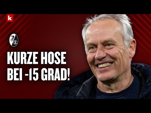 Video Thumbnail: Streich scherzt mit Reporter: "Strumpfhosen? Sehen doch gut aus!"