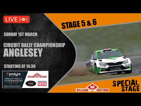 LIVE! Lee Holland Stages - Stage 5 & 6 - Protyre Circuit Rally Championship 2025/26