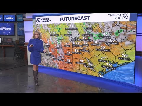 Scattered showers and storms expected | KENS 5 Weather Impact Forecast