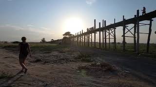 preview picture of video 'U Bein bridge in Mandalay, Myanmar (Burma)'