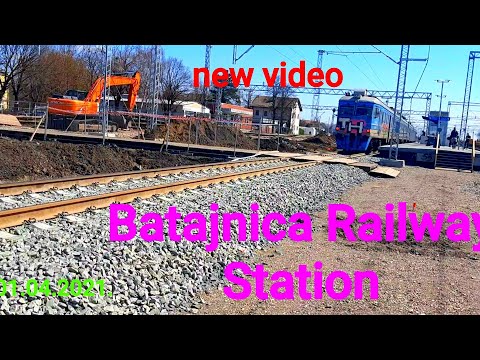 BATAJNICA RAILWAY STATION NEW VIDEO FIRST CONSTRUCTION OVERPASS NEAR" ŠANGAJ "