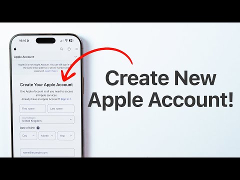 How To Create a New Apple Account (Apple ID)!