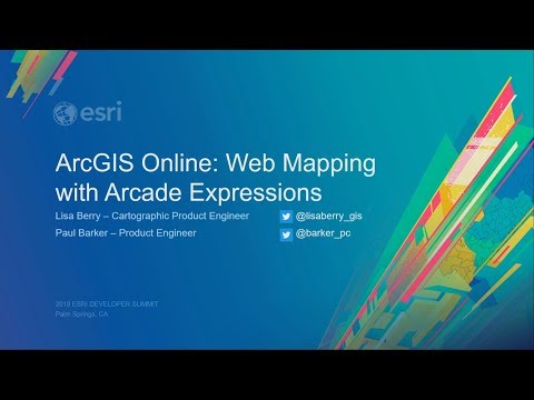 ArcGIS Online: Web Mapping with Arcade Expressions
