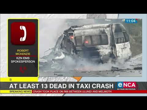 13 people have died in a taxi crash in KZN