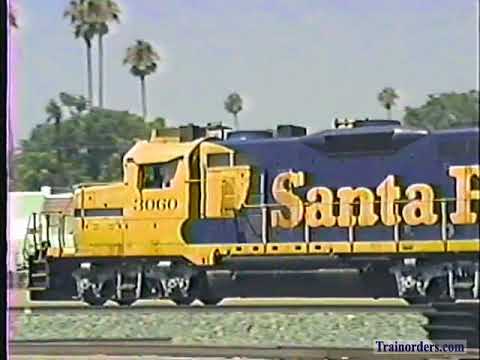 Classic Railroad Series 781 - BNSF at Highgrove, CA 1996.