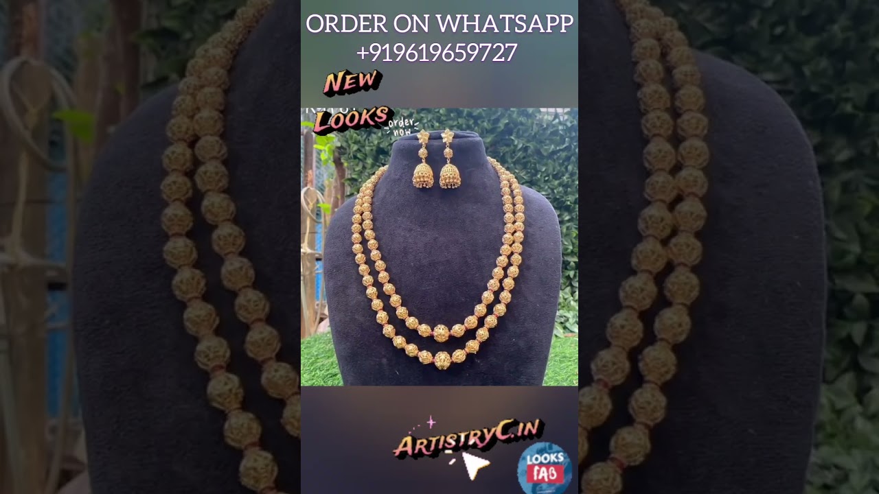 Brass Matar Mala: 'Jodha Bai' Vibe? Price via WhatsApp +919619659727! New Designs 2025