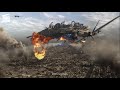 Skyline Nuclear Missile Vs Alien Spaceship HD CLIP