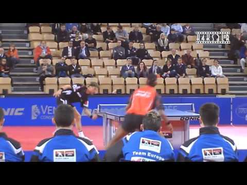 Michael Maze Vs Achanta Sharath Kamal   Euro Vs Asia 2012 HD
