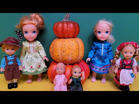 Thanksgiving 2021 ! Elsa & Anna toddlers celebrate with grandparents