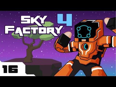 Let's Play Minecraft Sky Factory 4 Modpack - Part 16 - Diving Headfirst Into Tinkering!