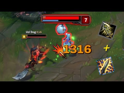 PERFECT CRITS!! 1000+ Strikes! FULL Crit TRYNDAMERE! Insane Damage! [ League of Legends ]