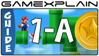 New Super Mario Bros. 2:  Level 1-A Star Coin Guide & Walkthrough