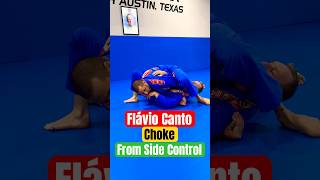 Flavio Canto Choke from Side Control Top #bjj #jiujitsu #mma #ufc #flaviocanto #judo #gracie #shorts