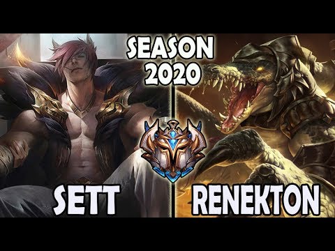 Sett vs Renekton TOP [ T1 Canna ] Lol Challenger Korea