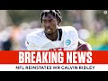 Jaguars WR Calvin Ridley Reinstated By NFL Following Gambling Suspension I CBS Sports