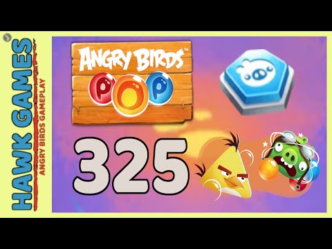 Angry Birds Stella POP Bubble Shooter Level 325 - Walkthrough, No Boosters