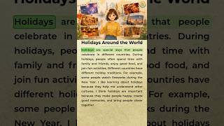 Holidays Around the World 🌍🎉 | Simple English Topic #learnenglish #dailyenglish