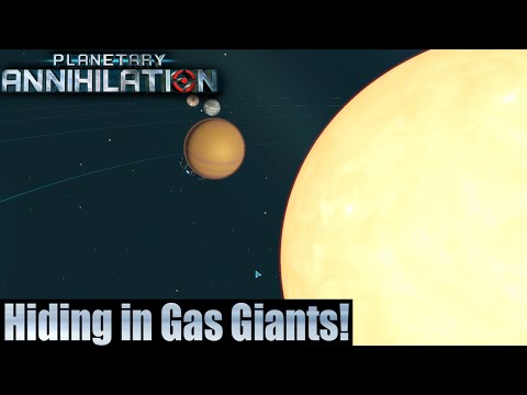 Planetary Annihilation 7 Player FFA - Hiding in Gas Giants!