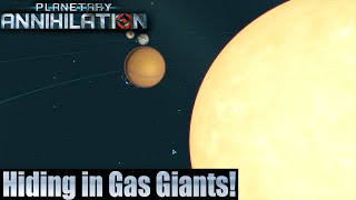 Planetary Annihilation 7 Player FFA - Hiding in Gas Giants!
