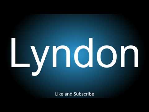 How to correctly pronounce - Lyndon.