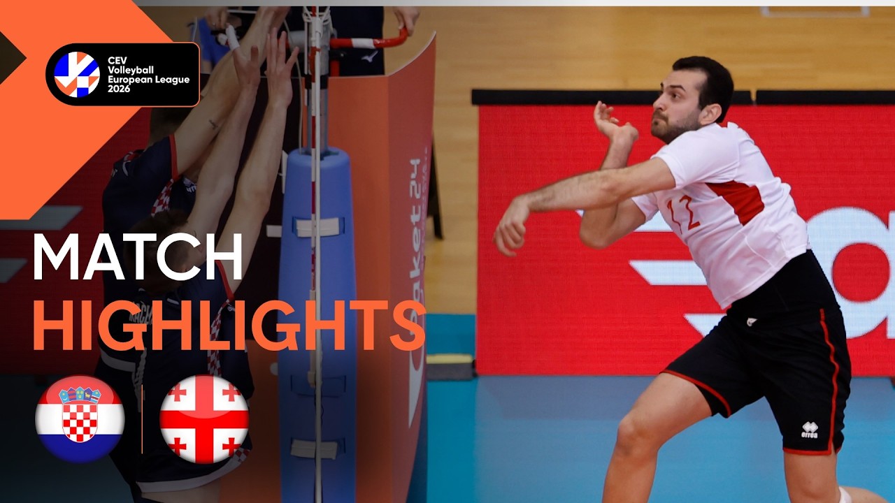 Highlights | Croatia vs  Georgia | CEV Volleyball European League 2026 | Men