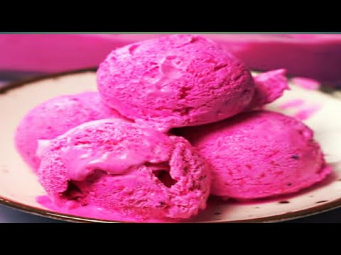 || dragon fruit ice cream Recipe || Home made easy ice cream recipe||