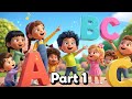 ABC Rhyme For Kids Learn Alphabet With Fun Characters Part 1