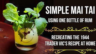 Make the Perfect Mai Tai with a Single Rum