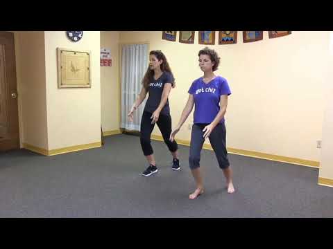 Jessica Lewis & April Leffler mirroring a complete silent standing practice