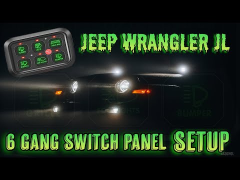 Where to put a 6 Gang switch panel in your Jeep wrangler JL