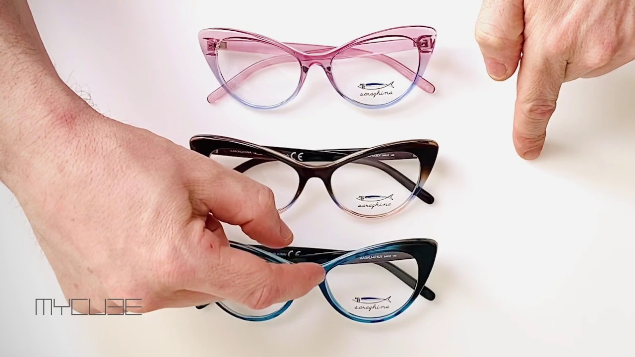 Modelo MAGALI, gafas ojos de gato para mujer de Saraghina Eyewear en MYCUBE.es