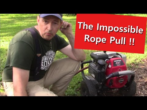 Why your Pressure Washer Starter Rope is so HARD to pull, and how to fix it