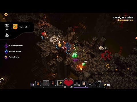 Troféu Raro - Abra 100 baús do tesouro - Minecraft Dungeons