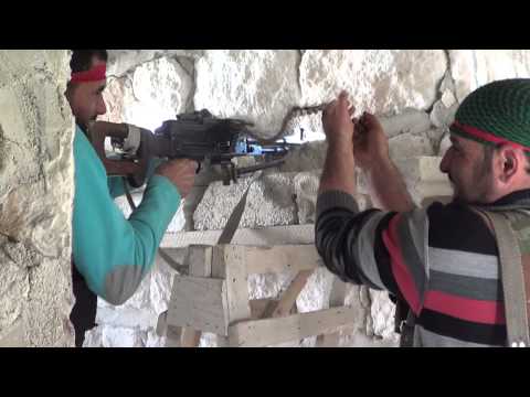 التصدي لقوات النظام من قبل لواء المرابطين في معرة النعمان في ريف إدلب ضمن معركة البنيان المرصوص