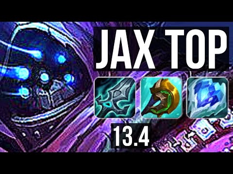 JAX vs FIORA (TOP) | 9 solo kills, 2.5M mastery, 1200+ games, Legendary | KR Master | 13.4